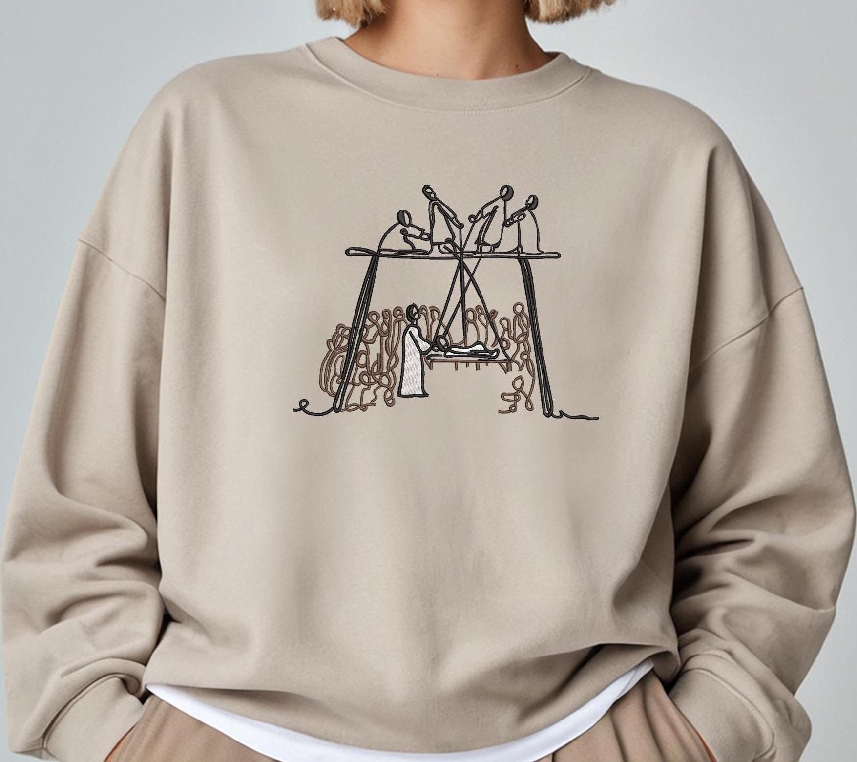 Embroidered Christian Shirt, Faith Embroidered Shirt, Jesus Embroidered Sweatshirt, Christian Shirts, Faith Shirt, Christian Embroidered Tee
